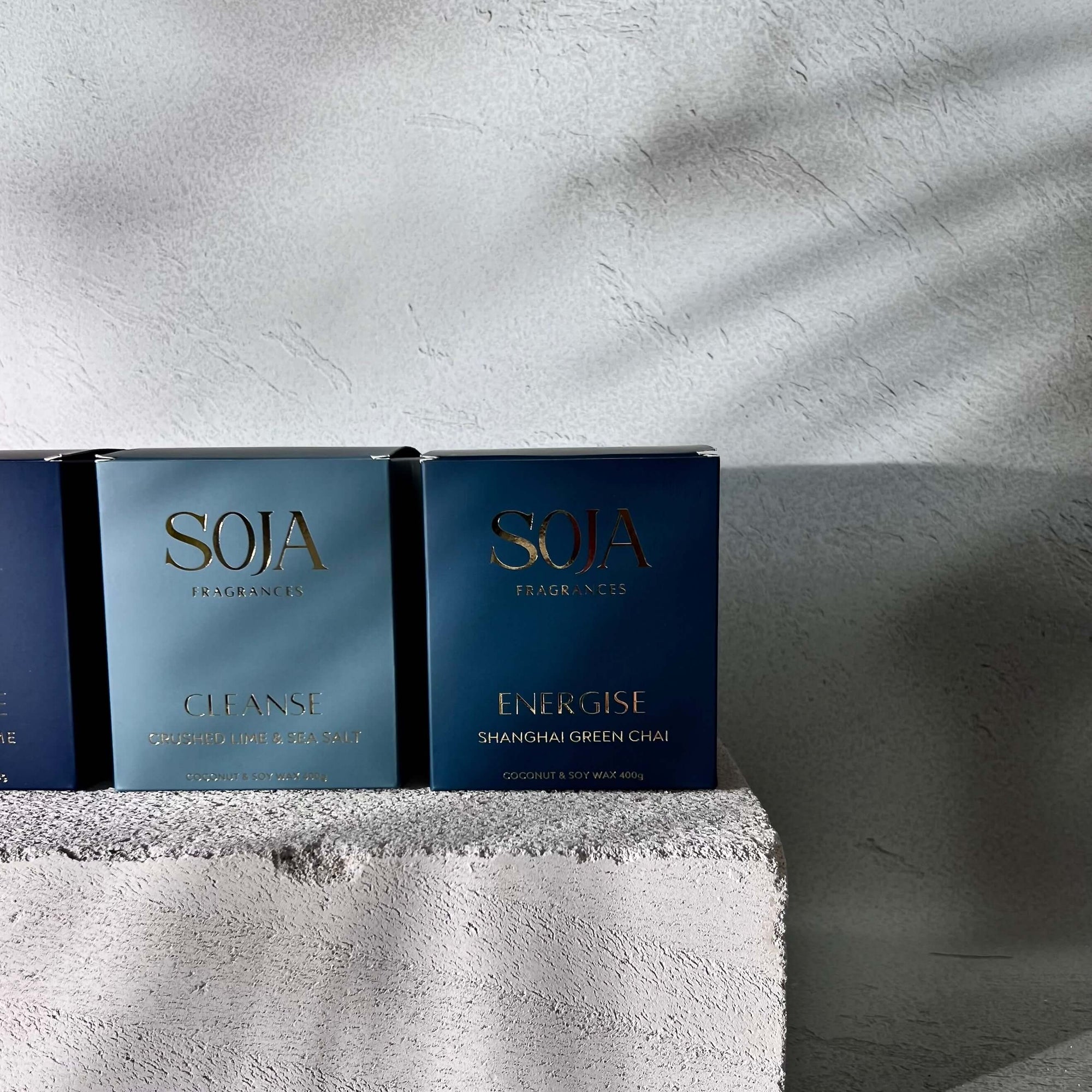 Explore our full range of luxury candles at Soja Fragrances. Handcrafted in Australia, perfect for creating a calming and elegant home ambiance.