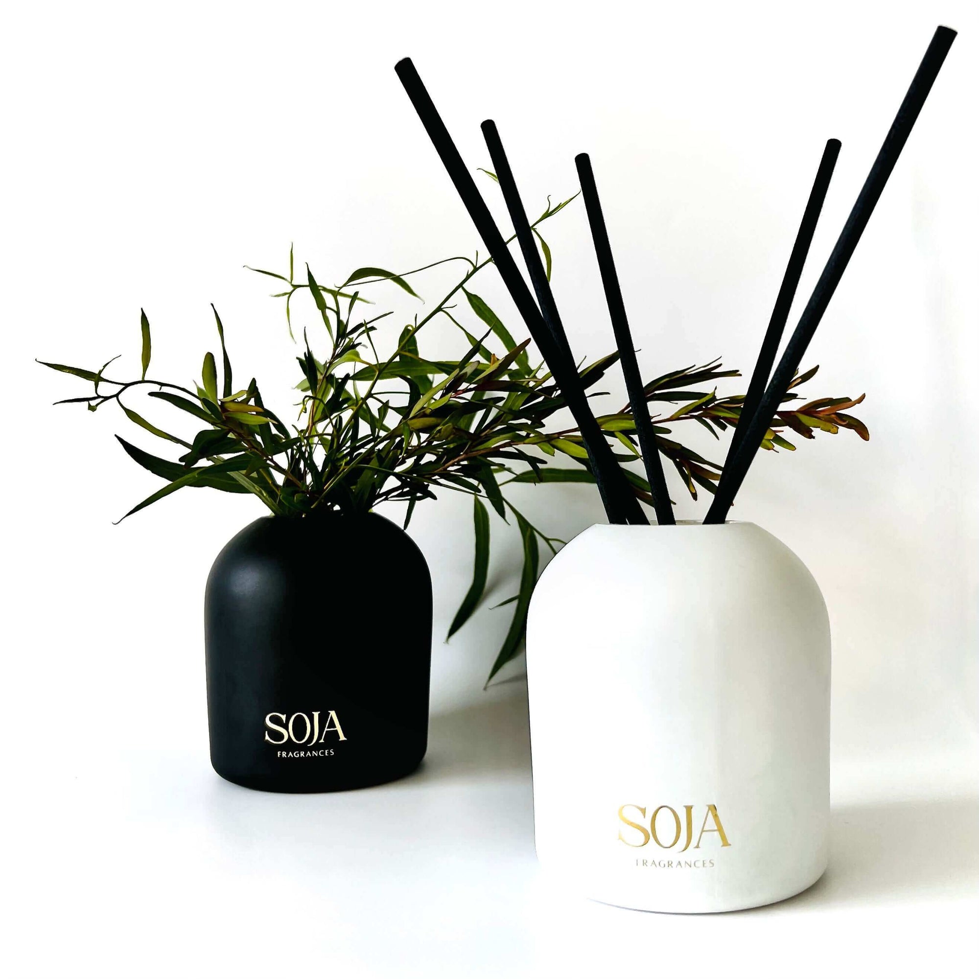 Aroma Stick Vessel | Elevate your home with Aroma Stick Vessels from Soja Fragrances. Choose matte black or white for ease and convenience. Shop now! | SOJA Fragrances