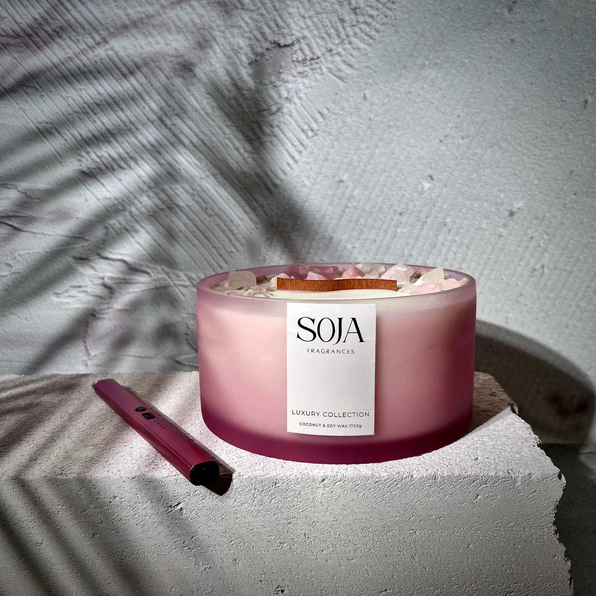 The Luxury Collection - J'adore Inspired | Explore our luxury collection of crystal candles. Handcrafted with premium ingredients, these candles bring a touch of elegance to any space. | SOJA Fragrances