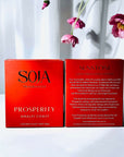 Prosperity - Amalfi Coast Candle | Ignite joy with our Prosperity Candle, infused with Sunstone Crystals & Amalfi Coast scents. A blend of Wild Freesia, Lime, & Lavender uplifts your space. | SOJA Fragrances