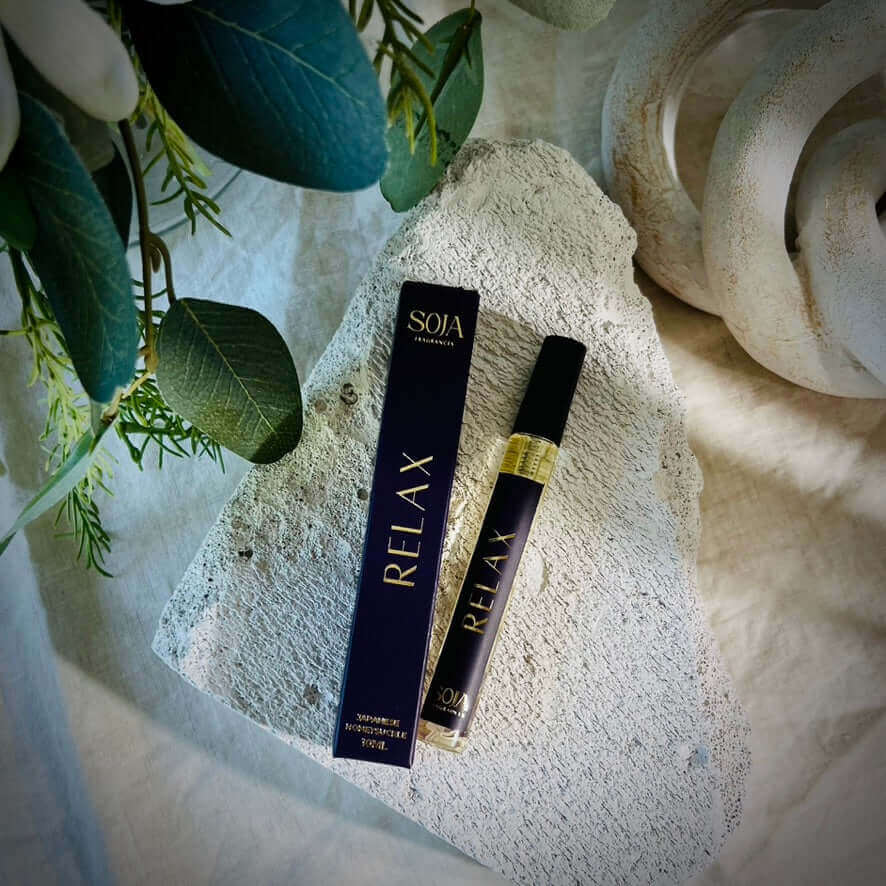 Relax - Japanese Honeysuckle Mini Room Spray | Elevate your space with Relax - Japanese Honeysuckle 10ml Mini Amethyst Crystal Infused Room Spray. Portable luxury for blissful aroma on-the-go. | SOJA Fragrances