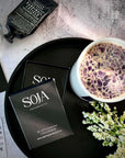 Relax - Japanese Honeysuckle Candle | Elevate tranquility with our Relax Candle, handcrafted in Melbourne. Enjoy soothing Japanese Honeysuckle aroma with Amethyst crystal energy. | SOJA Fragrances