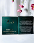 Release - Lemongrass & Persian Lime Candle | Embrace tranquility with our Lemongrass & Persian Lime Candle, infused with Prehnite crystals for serene energy. Enjoy 70 hours of aromatic bliss. | SOJA Fragrances