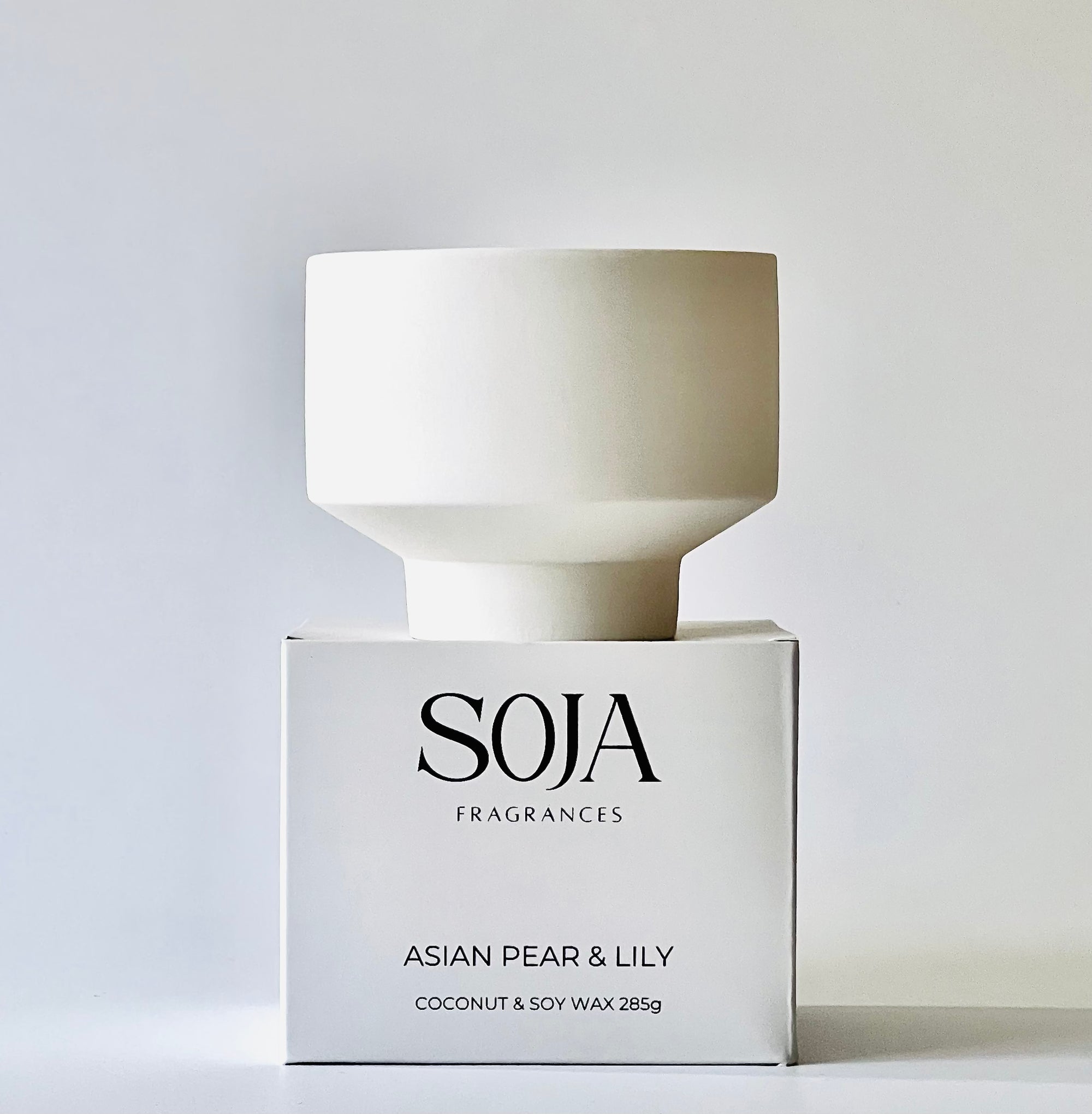 The Ceramics - Asian Pear & Lily | Elevate your home with The Ceramics' Asian Pear & Lily candle. Experience luxury scent & elegant design in our ceramic vessel. | SOJA Fragrances