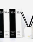 Aroma Stick Bundles | Elevate your home with Aroma Stick Bundles from Soja Fragrances. Liquid-free, continuous scent. Bundle now in matte black or white vessel and save! | SOJA Fragrances