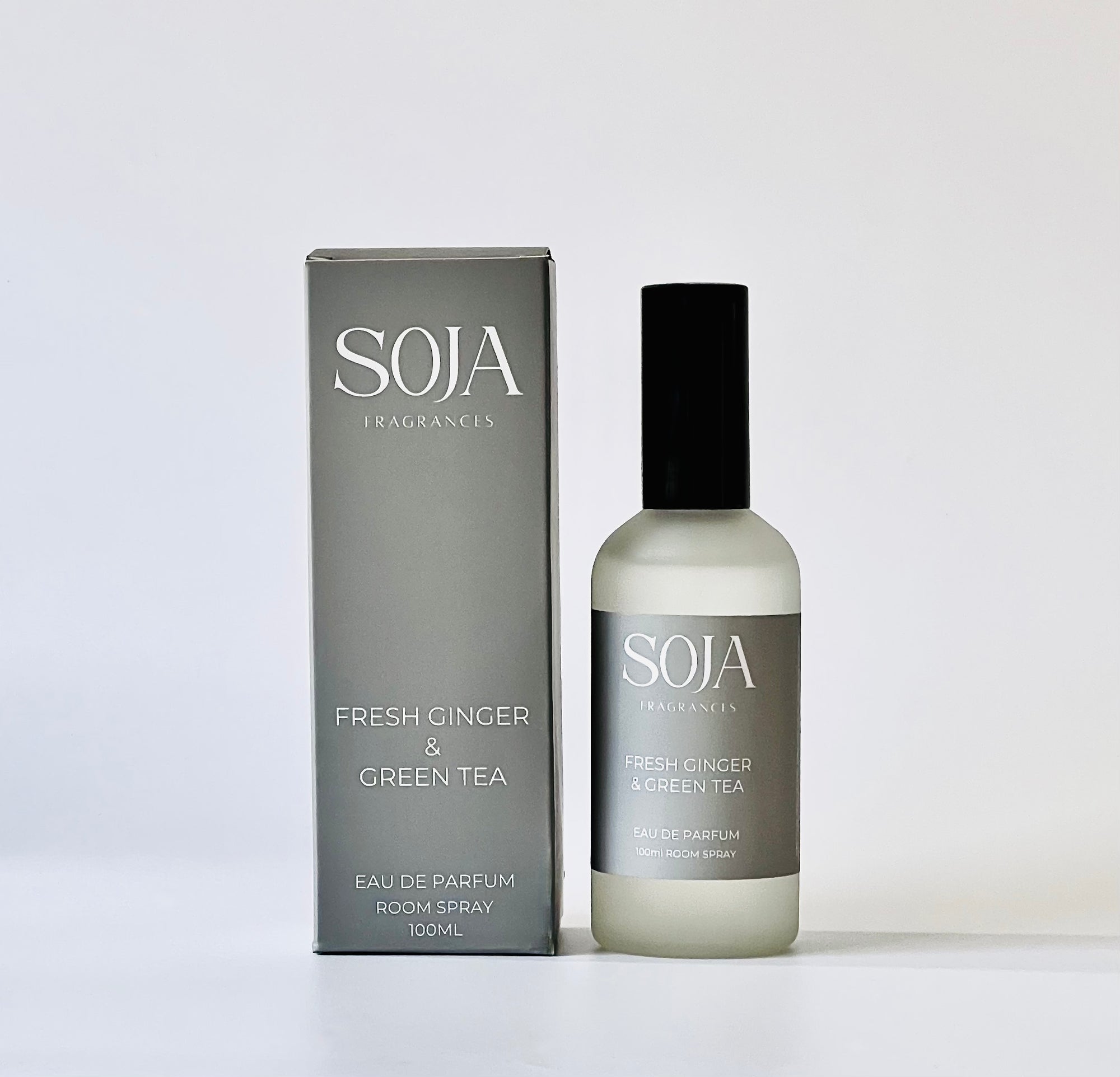 Eau De Parfum - Fresh Ginger & Green Tea | Discover luxury with our Fresh Ginger & Green Tea Eau De Parfum room spray. Elevate any space with our handcrafted, aromatic scents. | SOJA Fragrances