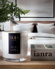 Relax - Japanese Honeysuckle Candle | Elevate tranquility with our Relax Candle, handcrafted in Melbourne. Enjoy soothing Japanese Honeysuckle aroma with Amethyst crystal energy. | SOJA Fragrances