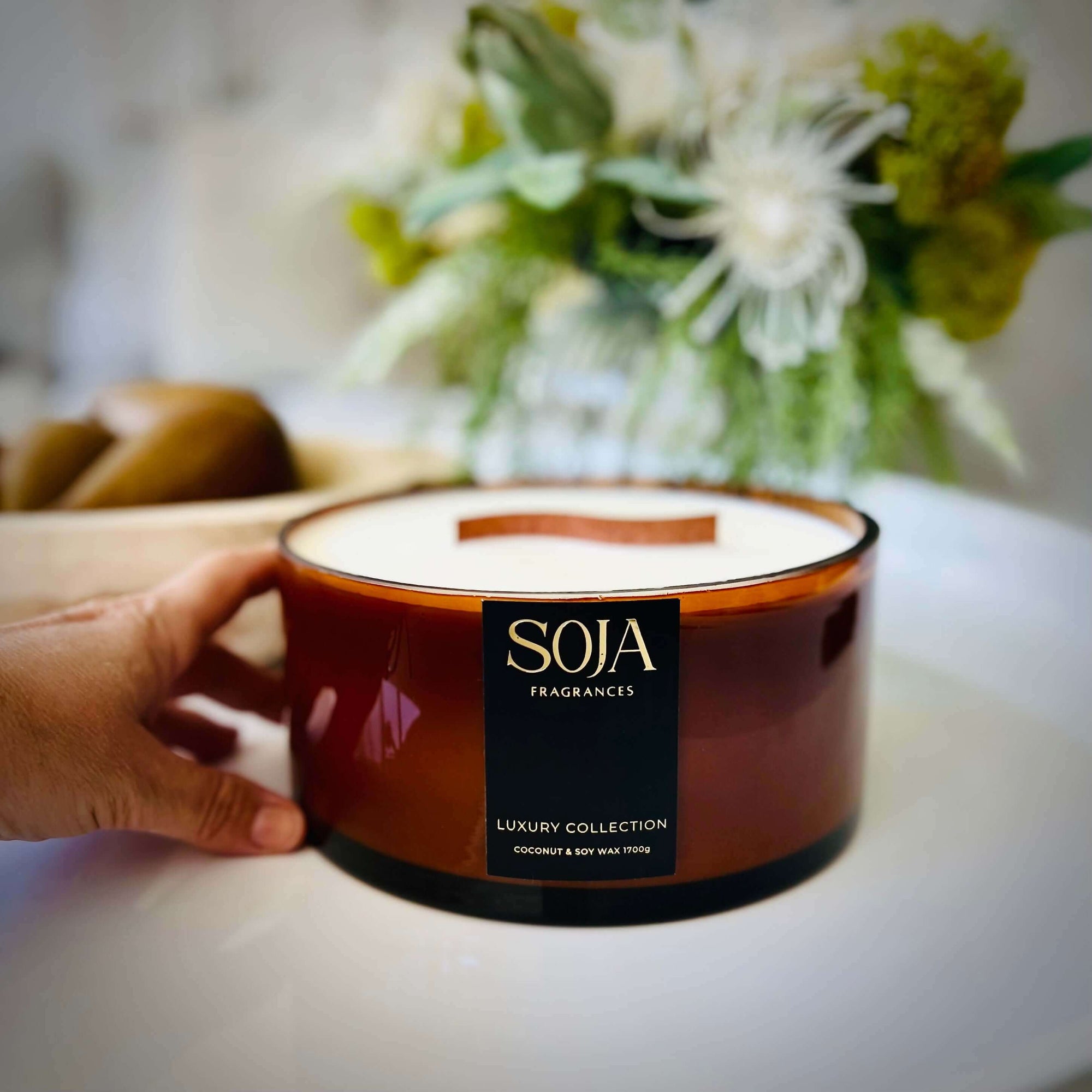 The Luxury Collection - Virtue | Experience elegance with Soja&#39;s Virtue Candle from our Luxury Collection. Crafted for serenity with a unique S-Shape wick and exquisite fragrance. | SOJA Fragrances