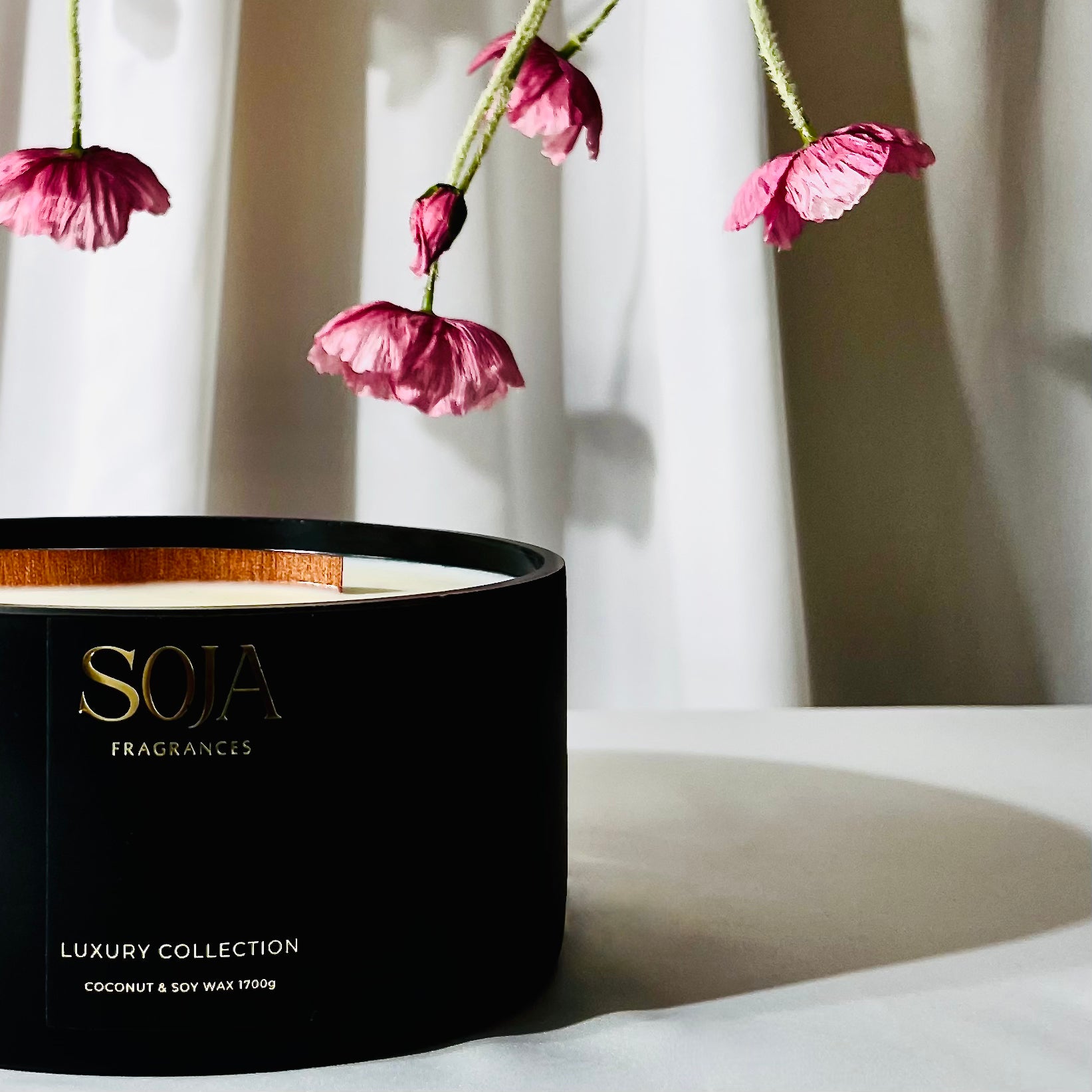 The Luxury Collection - Double Fragrance | Elevate any space with our Luxury Double Fragranced Candle, blending Coconut &amp; Lime and Lemongrass with 160 hours of burn time. | SOJA Fragrances