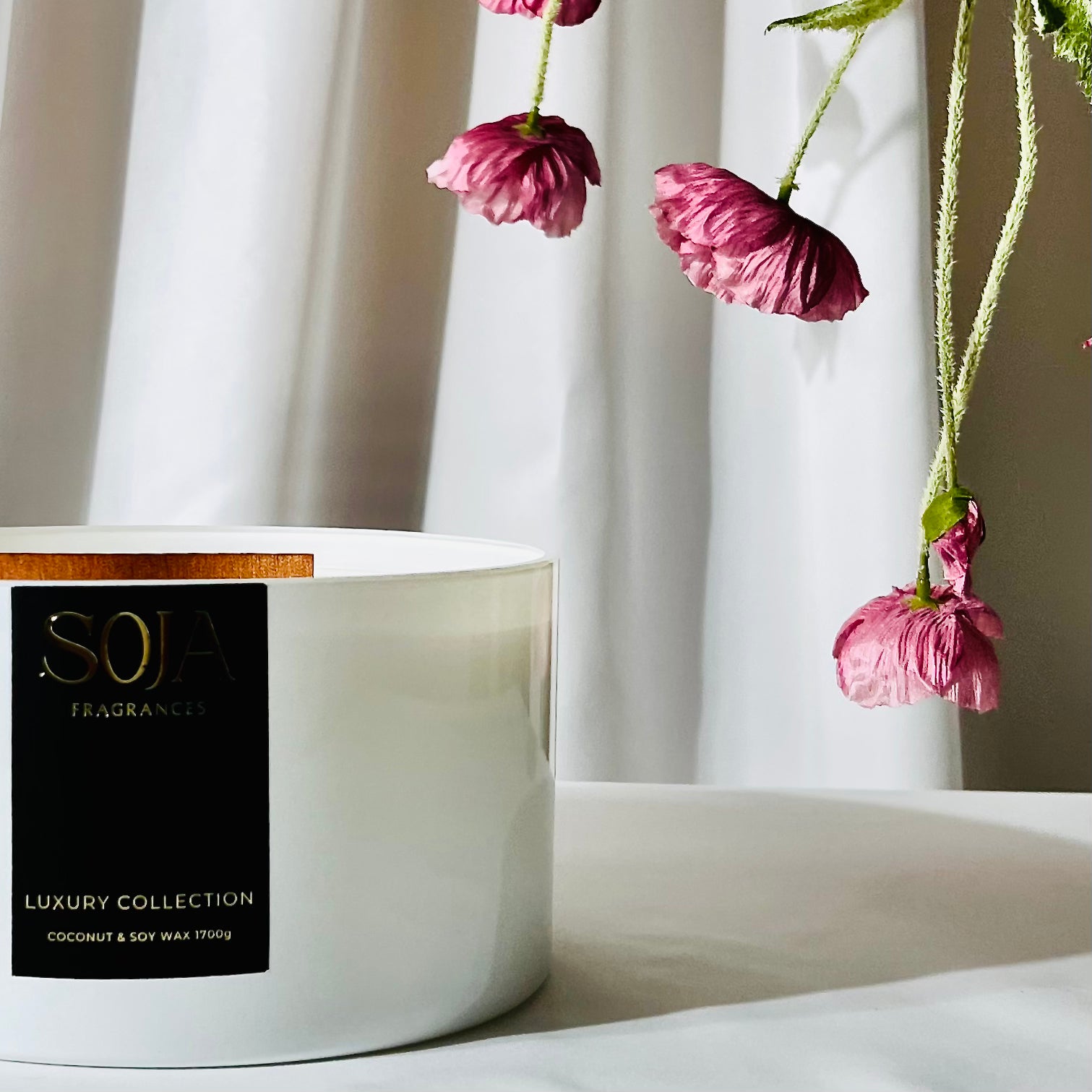 The Luxury Collection - Double Fragrance | Elevate any space with our Luxury Double Fragranced Candle, blending Coconut &amp; Lime and Lemongrass with 160 hours of burn time. | SOJA Fragrances