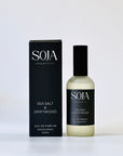 Eau De Parfum - Sea Salt & Driftwood | Elevate any room with Soja Fragrances' Sea Salt & Driftwood spray. Handcrafted for a luxurious and refreshing aroma, perfect for your home. | SOJA Fragrances