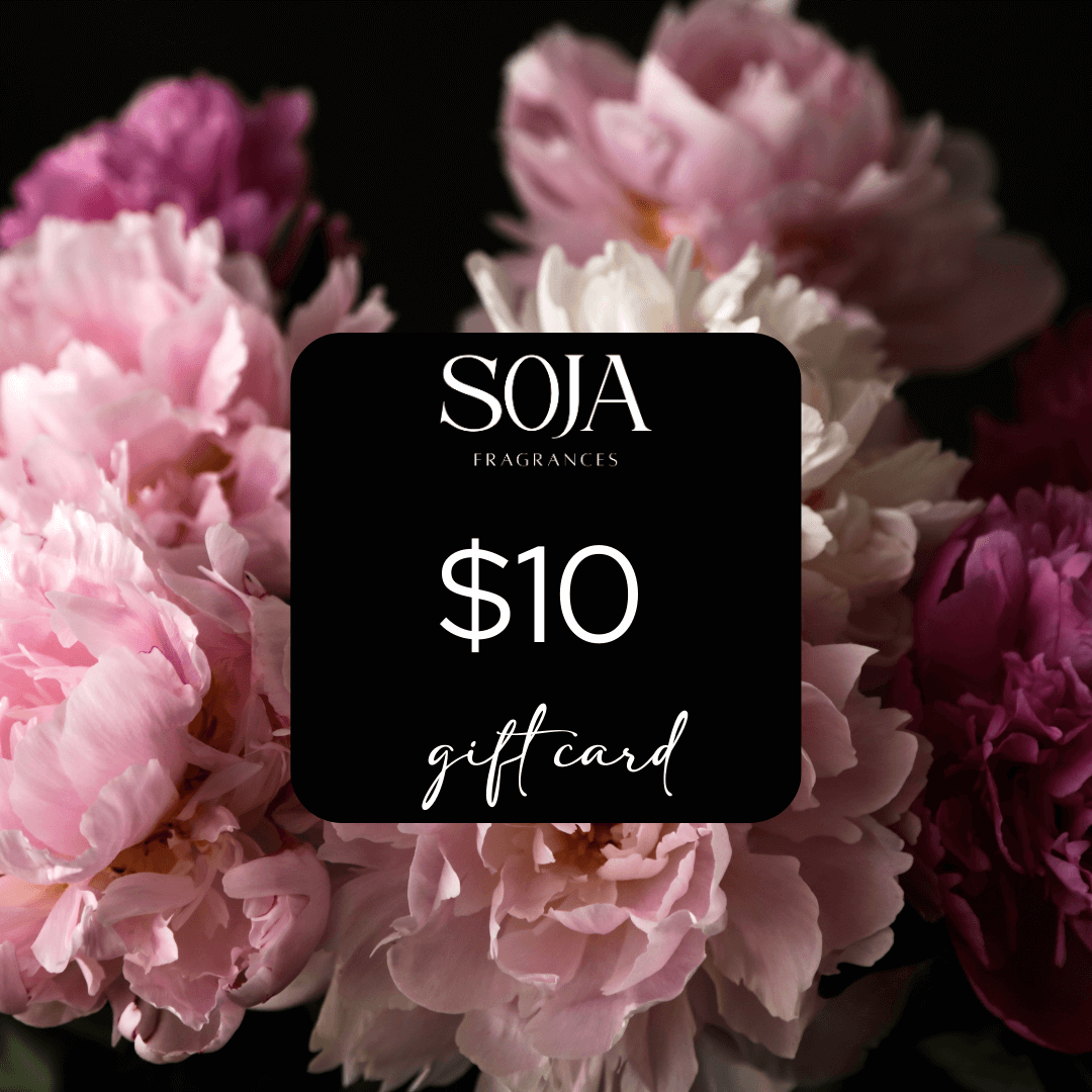 Soja Fragrances Gift Card | Shop Soja Fragrances for gift cards. Instant email delivery, easy-to-use unique codes. Give the gift of choice to that special someone. | SOJA Fragrances