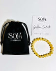 Yellow Calcite Crystal Bracelet | Elevate motivation with our Yellow Calcite Crystal Bracelet. Perfect for boosting confidence and energy. Shop the collection at Soja Fragrances now. | SOJA Fragrances