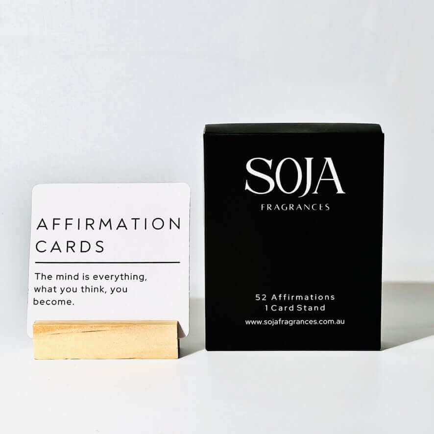 Affirmation Cards | Discover our range of affirmation cards at Soja Fragrances. Designed to inspire and uplift, these cards are perfect for enhancing your daily routine. | SOJA Fragrances